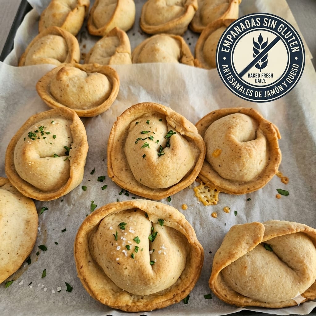 Empanadas de jamón y queso sin Gluten