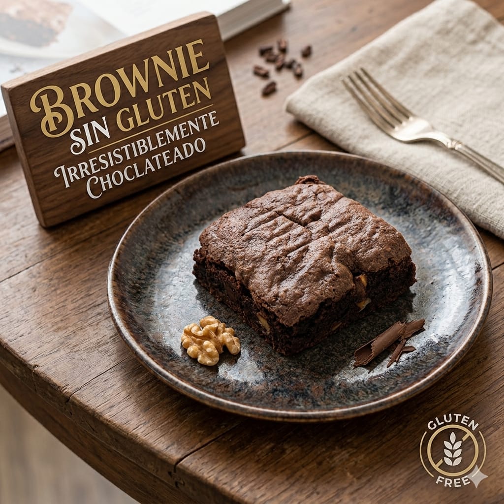 Brownie con nueces 10 cm. Sin gluten