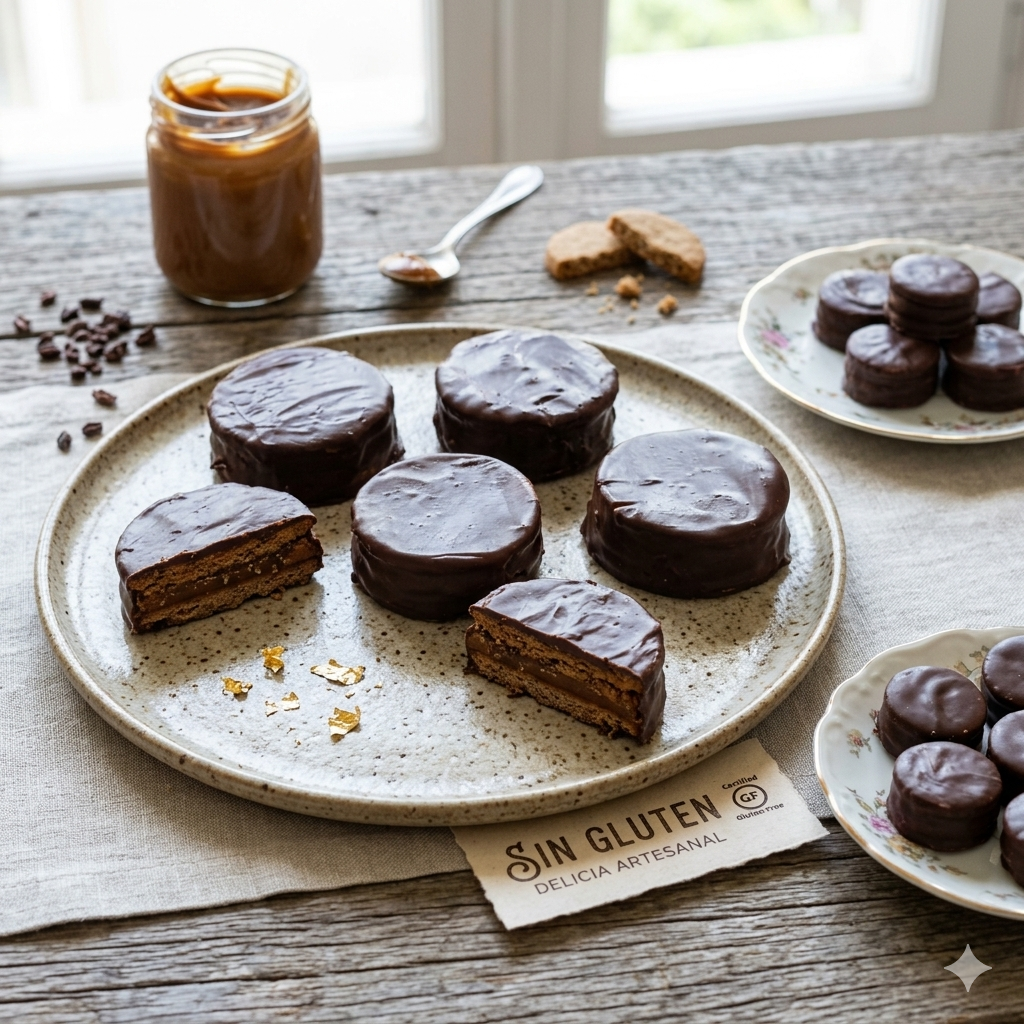 Alfajores de Chocolate Sin Gluten