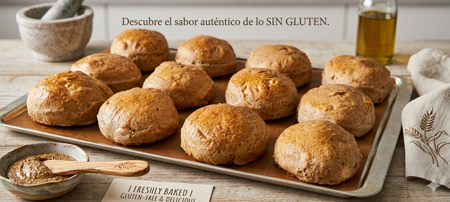 Pan de hamburguesas Sin Gluten / Sin Lactosa